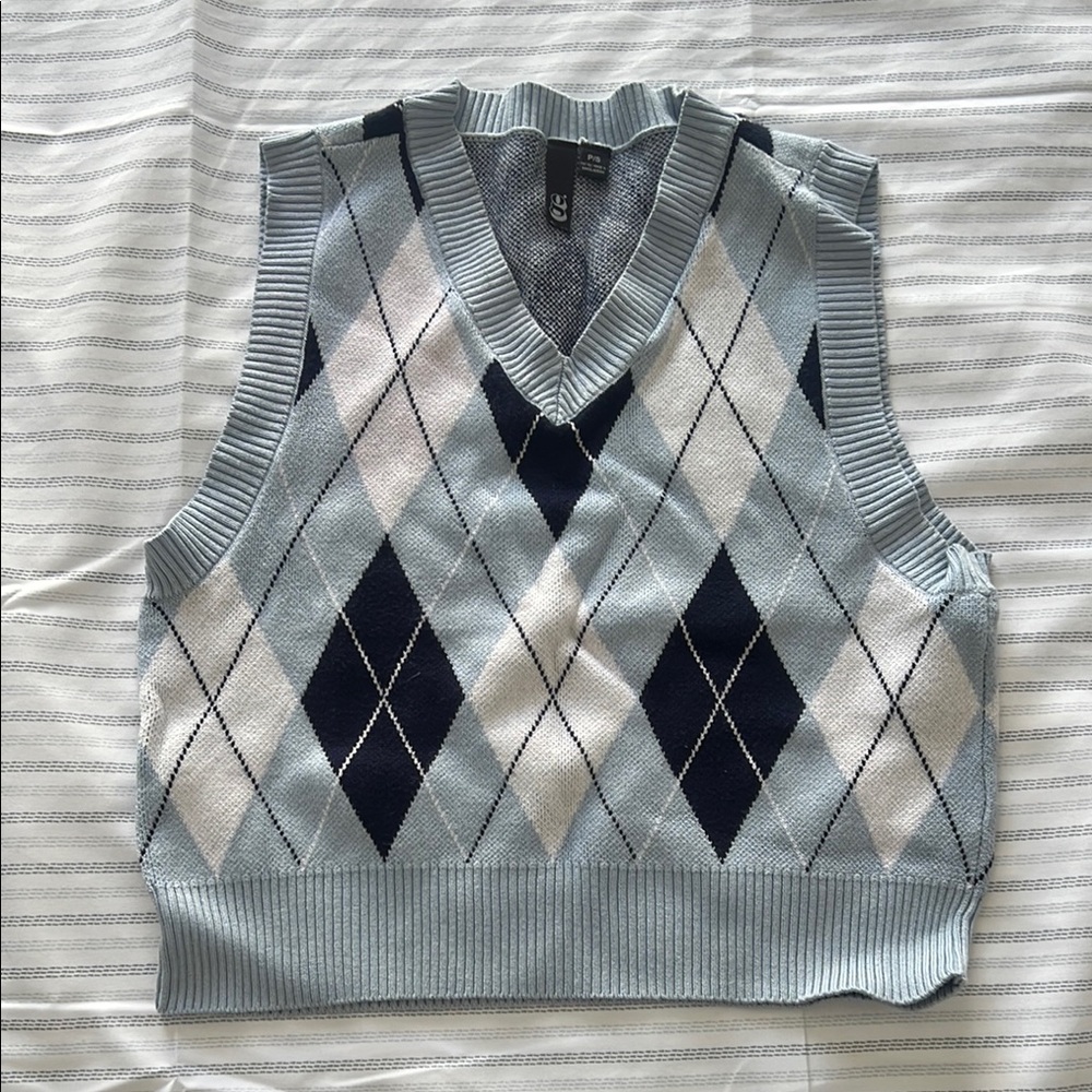 GARAGE cropped sweater vest